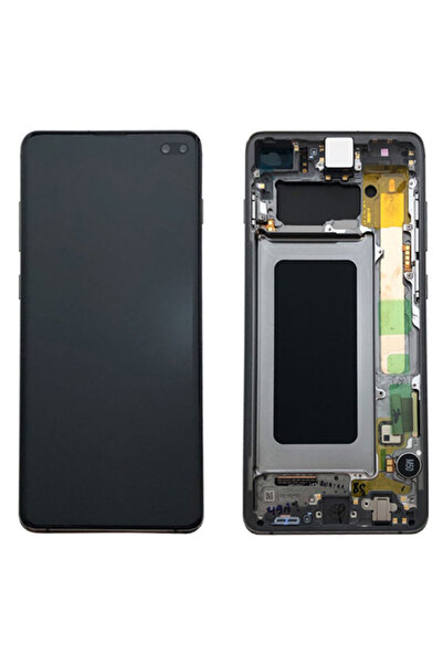 Samsung Γνήσια Οθόνη LCD με Αφή Galaxy S10 Plus SM-G975F Μπλε (GH82-18849C)