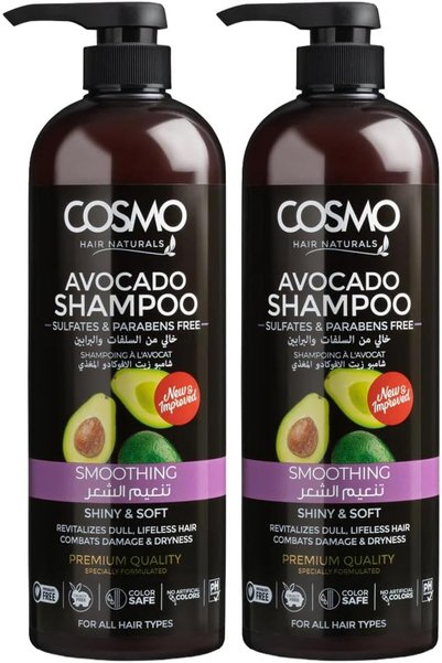 CD Cosmo Designs Cosmo Hair Naturals Avocado Shampoo 1000ml Pack Of 2 | Smoot...