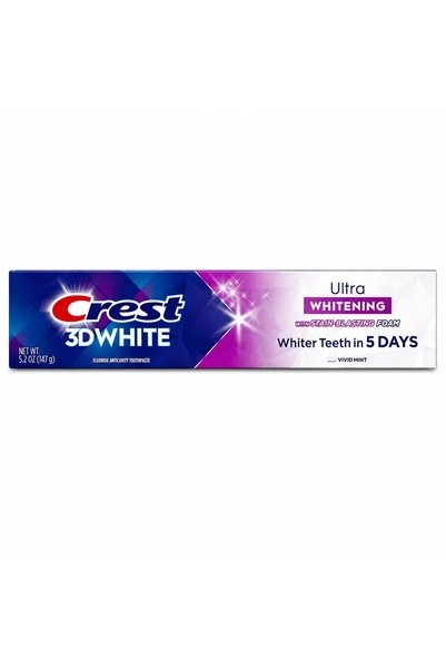 Crest Pastă de dinți, Crest, 3D White, Vivid Mint Ultra, Albire intensivă, 147g