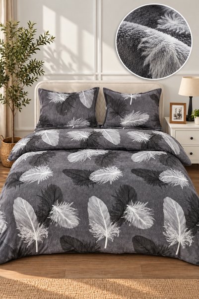 Frasin Select Lenjerie pat dublu din catifea de lapte, Cocolino cu fir scurt,...