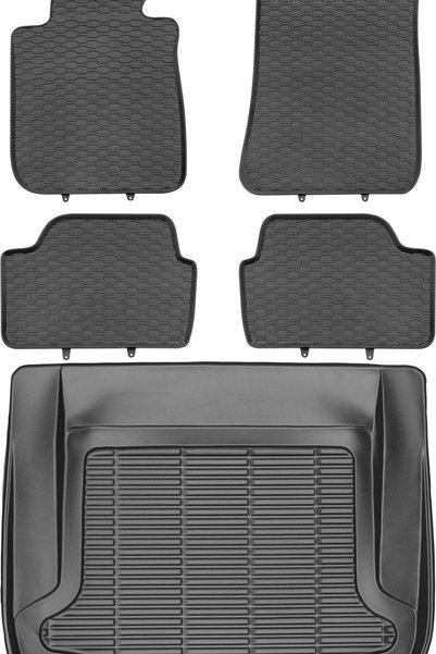 Max-Dywanik BMW 1 E87 Hatchback din 2004-2011 SET - covorașe auto din cauciuc...