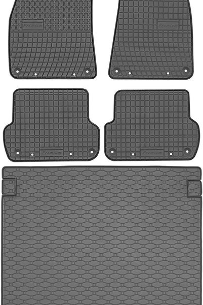 Max-Dywanik Audi A4 B6 B7 Variant din 2001-2008 SET - covorașe auto din cauci...