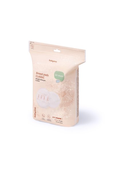 Babyono Breast Pads, - 6 layers, Adhesive Tape, 70 pcs individually wrapped