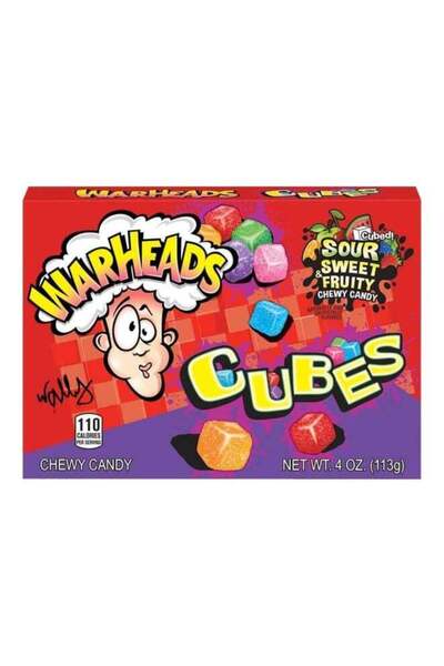 WarHeads Cubes Sour Fruity Flavors 113g