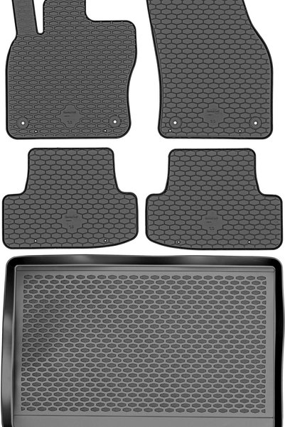 Max-Dywanik Audi Q2 Crossover din 2017 SET - covorașe auto din cauciuc + covo...