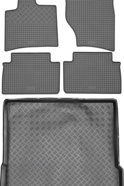Max-Dywanik Audi Q7 I 4L SUV din 2005-2015 SET - covorașe auto din cauciuc + ...
