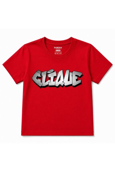 Rabona Fashion Graffiti State – Tricou grafic pentru copii cu litere urbane 3D