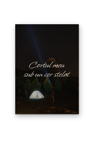 OEM Poster Cardboard 250g A4 My tent under a starry sky, Design Inspirescu, A...