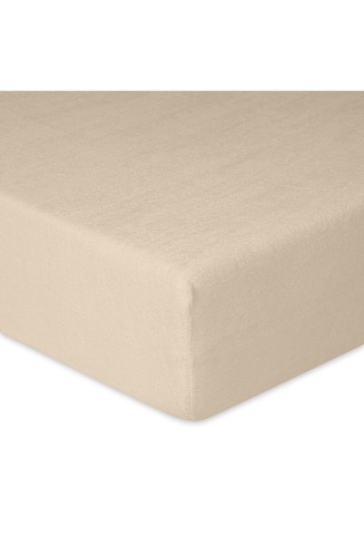 Matex Cearsaf frotte cu elastic, Premium, bej, 90 x 190/200 x 30 cm