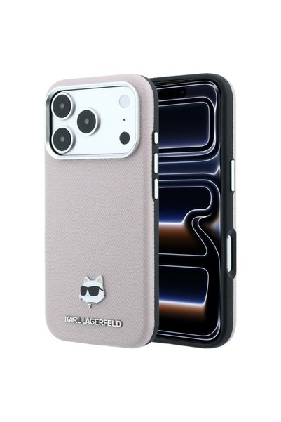 KARL Husă pentru iPhone 18 Pro / iPhone 17 Pro - Piele granulată Lagerfeld Ch...