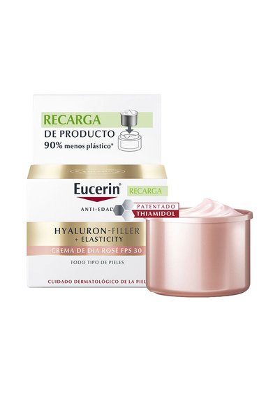 Eucerin HYALURON-FILLER + elasticitate cremă de zi rozalie SPF 30 rezervă 50 ml