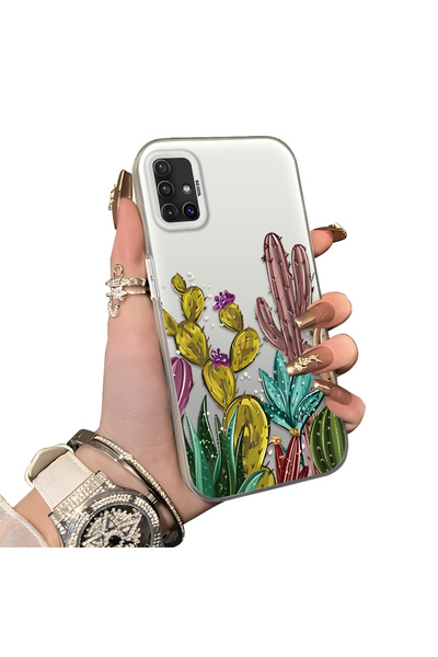 ucuc Samsung Galaxy A51 4g Compatible Acrylic Hard Back Panel with Silicone E...