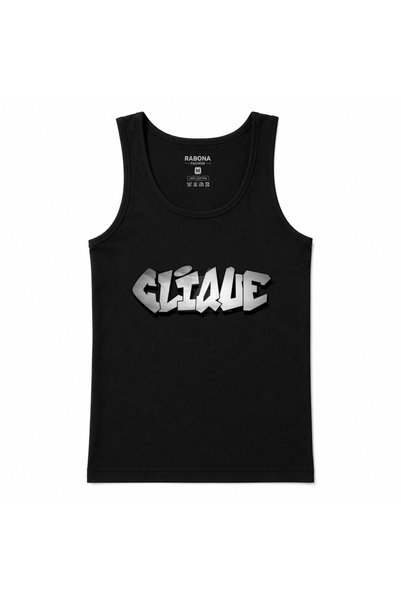 Rabona Fashion Graffiti State – 3D Urban Lettering Graphic Tank Top