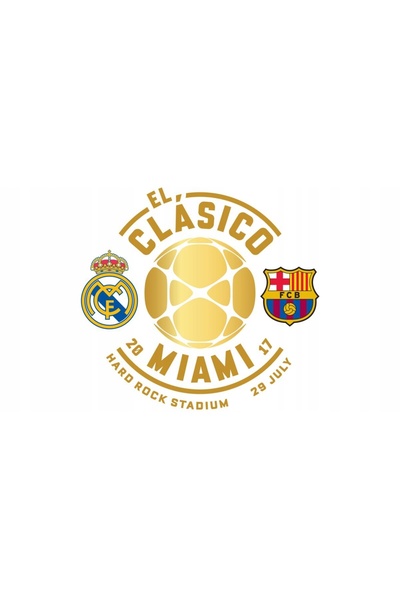 INNY Autocolant termic El Clasico Miami Real Barcelona
