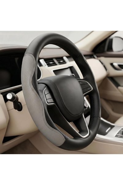 AutoFamily AUTO FAMILY Auto Family Sport Grip Steering Wheel Cover 15 Inch (3...