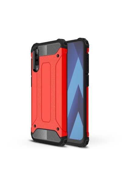 OEM Tough Armor Υβριδική Θήκη TPU και Πλαστικού για Samsung Galaxy A70 - Κόκκινη