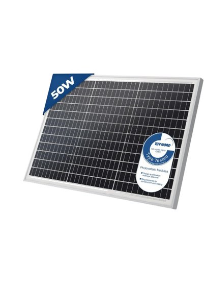OEM Monocrystalline solar panel, 50 W, 18 V for 12 V batteries, photovoltaic,...