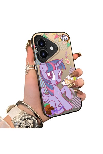 ucuc حافظة هاتف بنمط Twilight Sparkle متوافقة مع iPhone 16 Plus، مصنوعة من ال...