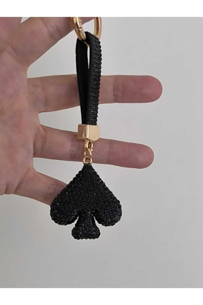 mixify Black Color Stone Fly Figure Keychain/Charm/Car Ornament