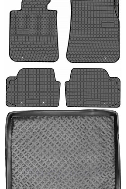 Max-Dywanik BMW X1 E84 Crossover din 2009-2015 SET - covorașe auto din cauciu...