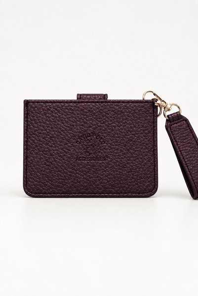 Av A Dos Women's Card Holder Wallet with Wrist Strap Mini Wallet with Snap Closure Card Compartment Transparent Id Compartment