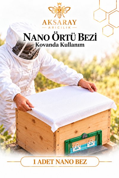 Aksaray Arıcılık Arı Kovanı İçin Nano Örtü Bezi 53 × 60 cm – 1 Adet