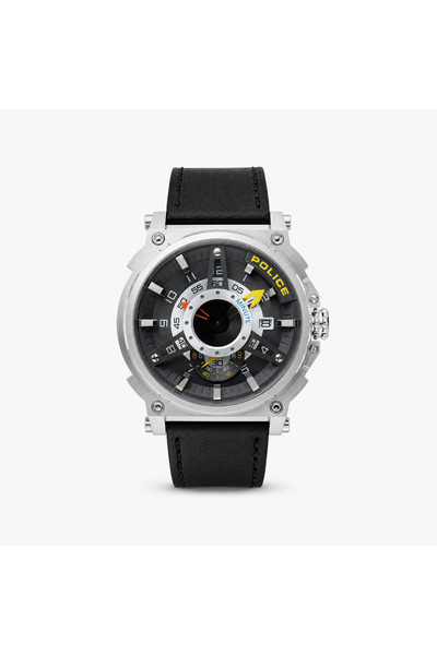 Police Men's Black Round 44 MM Analog Watch | PL.15048JS/61