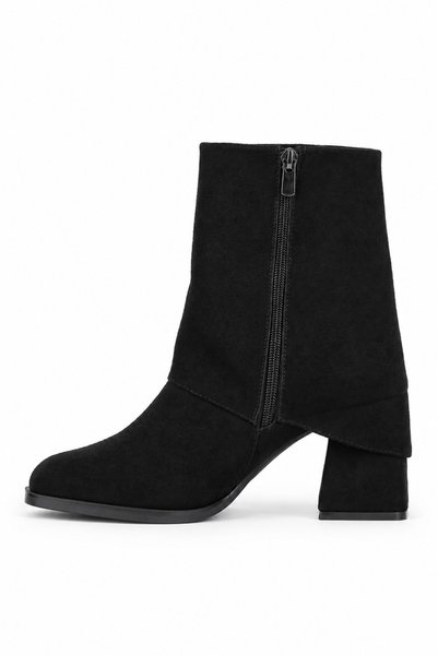 stato Nerola Women's Heeled Boots with Blunt Toe and Zipper