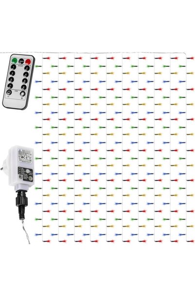 GORILLA VOLTRONIC φωτοκουρτίνα, 300 LED, 3 x 3 μ., πολύχρωμη, με τηλεχειριστή...