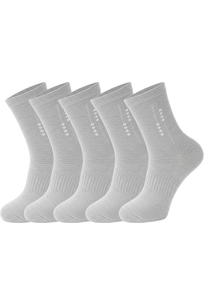 GoodTool 5 Pairs Men's 100% Cotton Crew Socks, Mid-Calf, Men's Mid-Calf Socks...