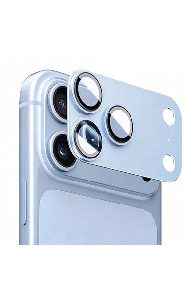 BLUEO Камера на iPhone 18 Pro Max: Метал, стъкло, бебешко синьо фолио