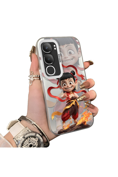 ucuc Vivo Y29 5g(V2420) Compatible Acrylic Hard Back Panel with Silicone Edge...