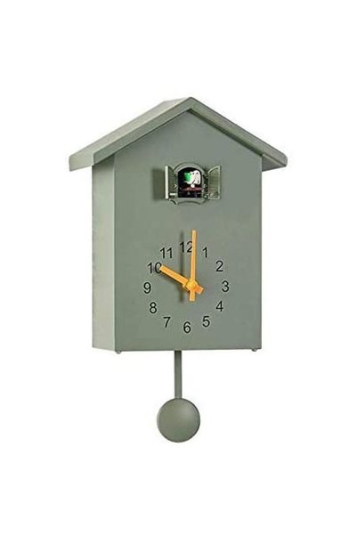 Noonedibs Ceas cu cuc modern, ceas de perete inspirat din cântecul păsărilor,...