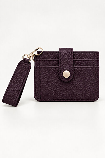 Av A Dos Women's Card Holder Wallet with Wrist Strap Mini Wallet with Snap Closure Card Compartment Transparent Id Compartment