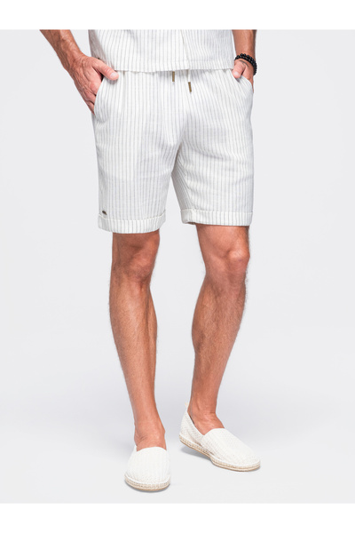 OMBRE Herrenshorts, reguläre Passform, Kordelzugbund, strukturiertes Gewebe, ...