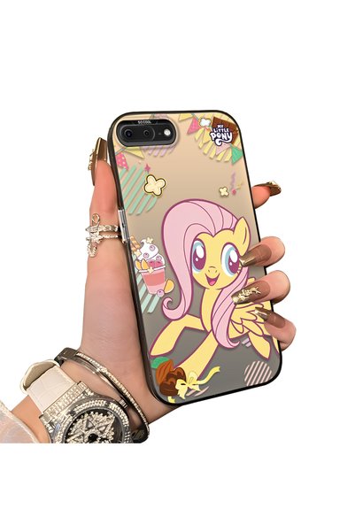 ucuc حافظة هاتف بنمط Fluttershy متوافقة مع iPhone 7 Plus/8 Plus مع لوحة خلفية...