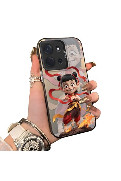 ucuc حافظة هاتف بنمط Nezha غير شفافة لهاتف Xiaomi Poco C85 4G متوافقة مع لوحة...