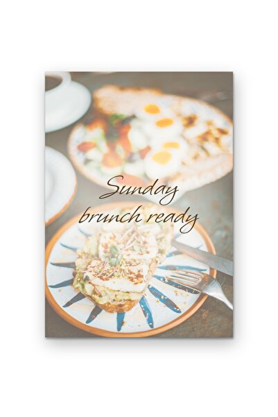 OEM Poster Cardboard 250g A4 Sunday Brunch is ready, Motivational wall decor, A4