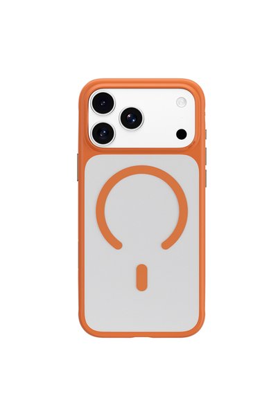 BLUEO Husa pentru iPhone 17/18 Pro Skin Frosted Anti-Drop MagSafe, Portocaliu
