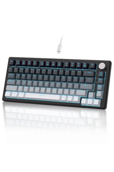 Choice Red Switch MageGee 75% Mechanical Gaming Keyboard with Knob Control, B...