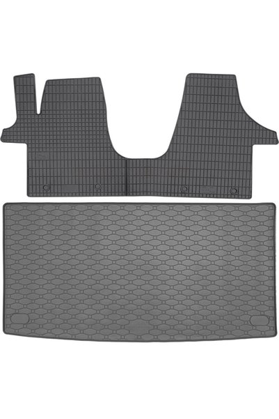 Max-Dywanik Volkswagen T6 VAN din 06.2015-2021 SET - covorașe auto din cauciu...