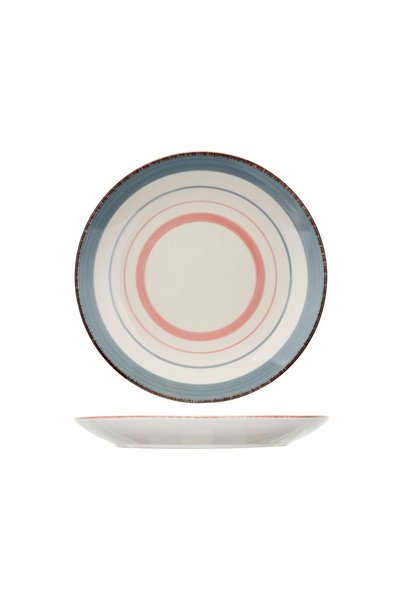 Cosy & Trendy Farfurie ceramică roz/multicoloră Ø19.5 cm Larissa Cosy&Trendy