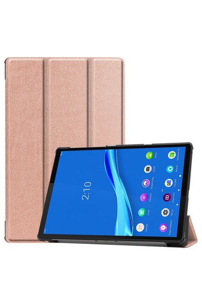 XGSM Husă pentru Lenovo Tab M10 Plus TB-X606F, Smartcase, roz auriu