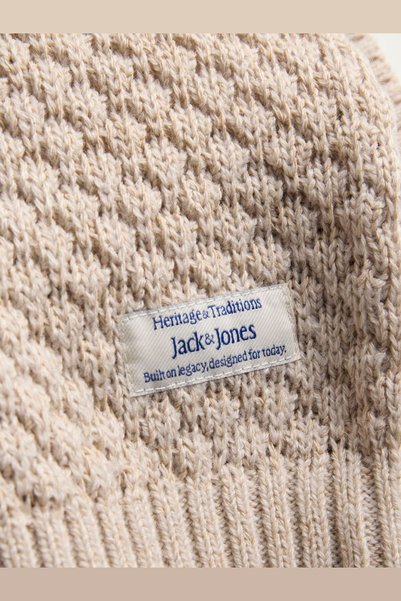 Jack & Jones Pulover pentru bărbați, croială relaxată, cu gât crew, din tricotaj - Blake