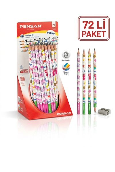 HB KURŞUN KALEM 72 Lİ PAKET