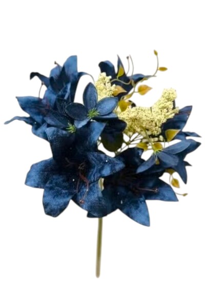 Toybox Artificial Lily Flowers Bouquet for Home Dining Table Wedding Decorati...