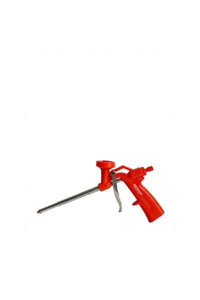 AFIXS Pistol pentru spumă PU ZAHAR, mâner din plastic roșu, duză din oțel ino...