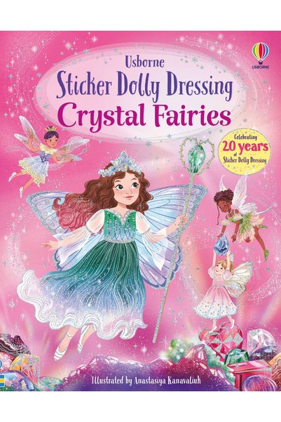 Usborne Sticker Dolly Dressing Crystal Fairies - Βιβλίο αυτοκόλλητων - Βιβλίο...