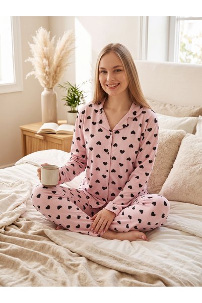 Genel Markalar Kalpli Pembe Pijama Takımı