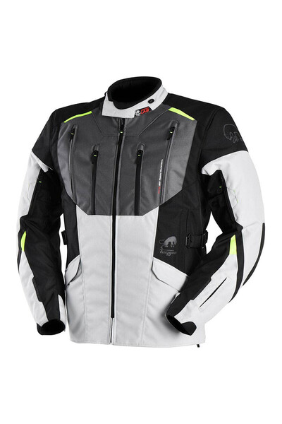 Furygan Geacă moto BROOKS, negru-pearl-antracit-galben neon,